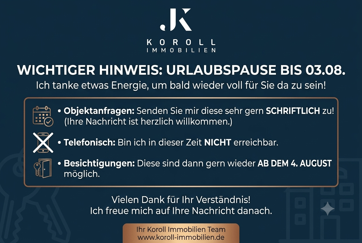 Urlaubshinweis