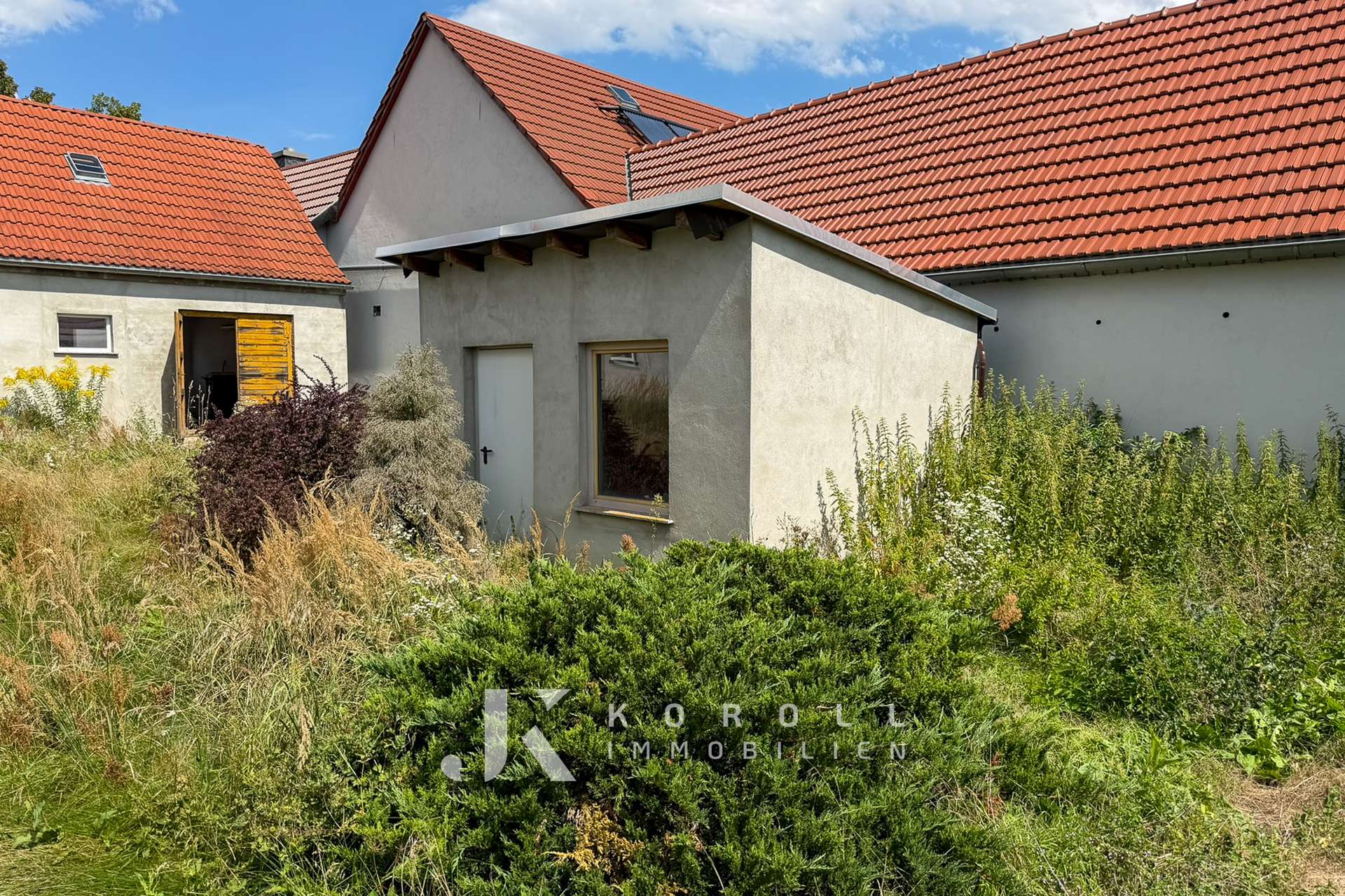 Schuppen im Garten