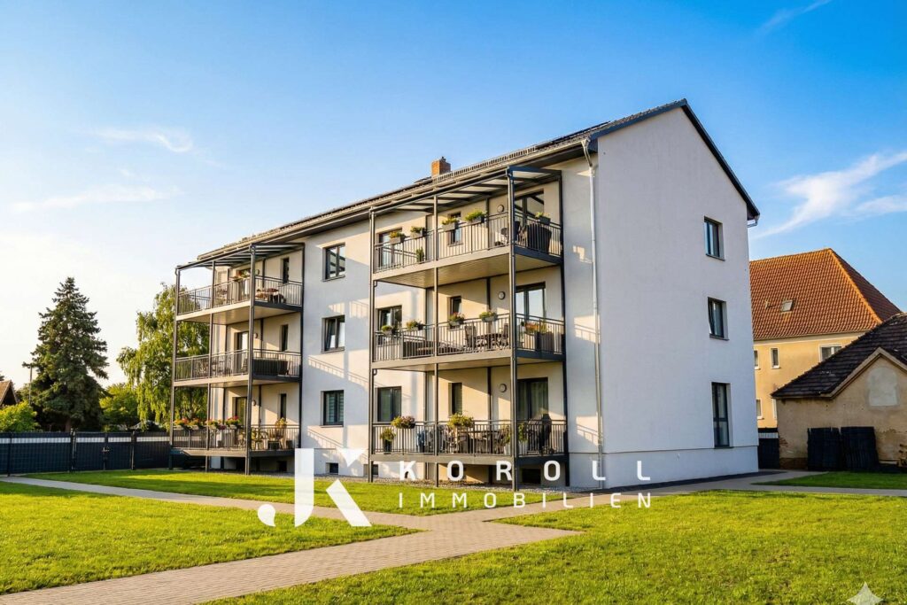 Modernes Wohnen in Brieske: Erstbezug mit Stil, Garten großem Balkon und Wärmepumpe